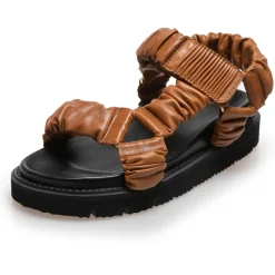 Copenhagen Shoes Flade Sandaler^KEEP WALKING - Cognac