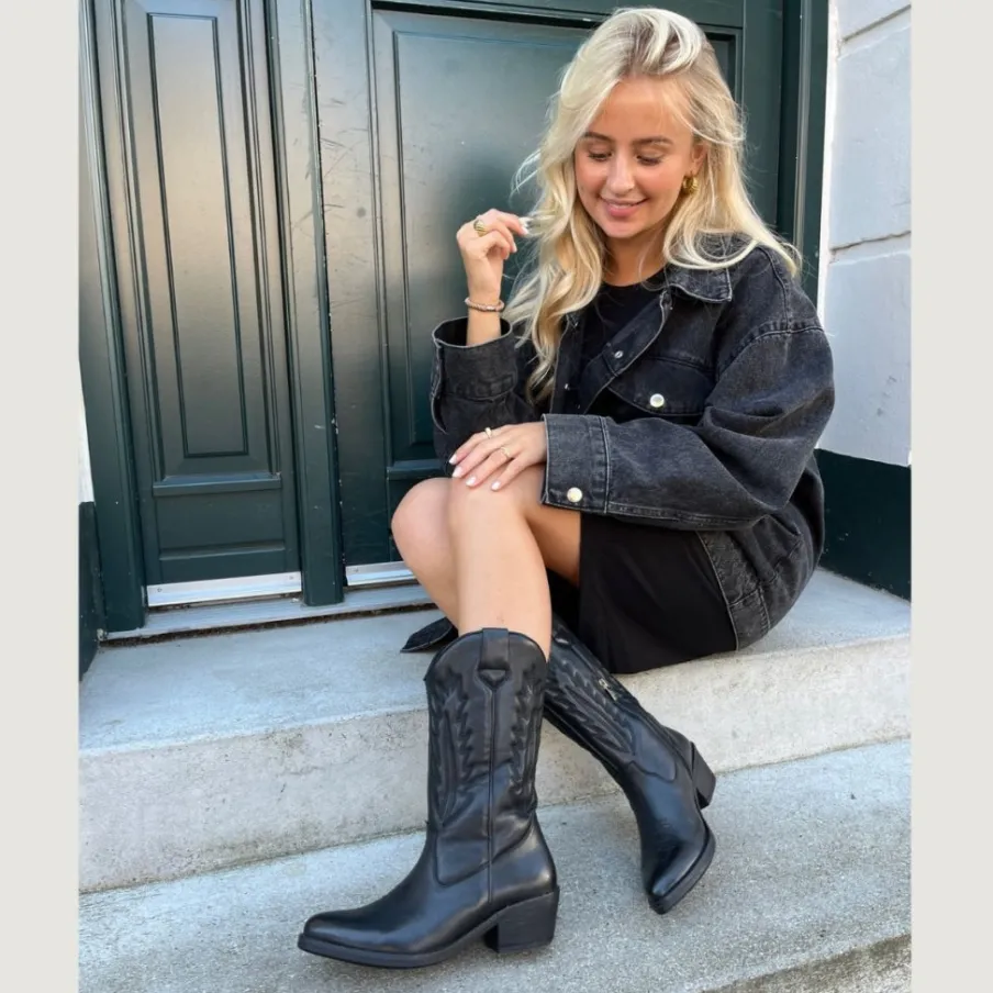 Copenhagen Shoes Støvler Med Hæl|Lange Støvler^KEEP YOUR POWER - BLACK Keepyour power boot black