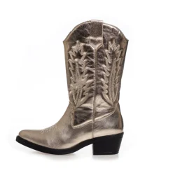 Copenhagen Shoes Lange Støvler|Støvler Med Hæl^KEEP YOUR POWER - METALLIC - Gold Metallic Keepyour power metallic boot gold metallic