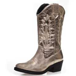 Copenhagen Shoes Lange Støvler|Støvler Med Hæl^KEEP YOUR POWER - METALLIC - Gold Metallic Keepyour power metallic boot gold metallic