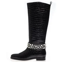 Copenhagen Shoes Lange Støvler^LADY BOOT - Black