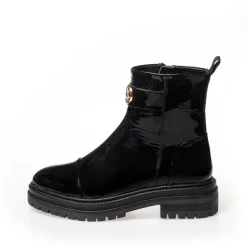 Copenhagen Shoes Ankelstøvler^LADY BOSS PATENT - Black Patent Ladyboss patent boot black patent