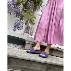Copenhagen Shoes Flade Sandaler^LEAFS SUEDE - Lilac