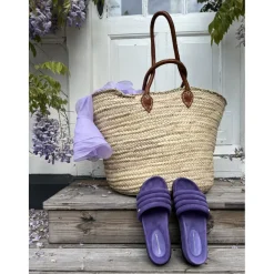 Copenhagen Shoes Flade Sandaler^LEAFS SUEDE - Lilac