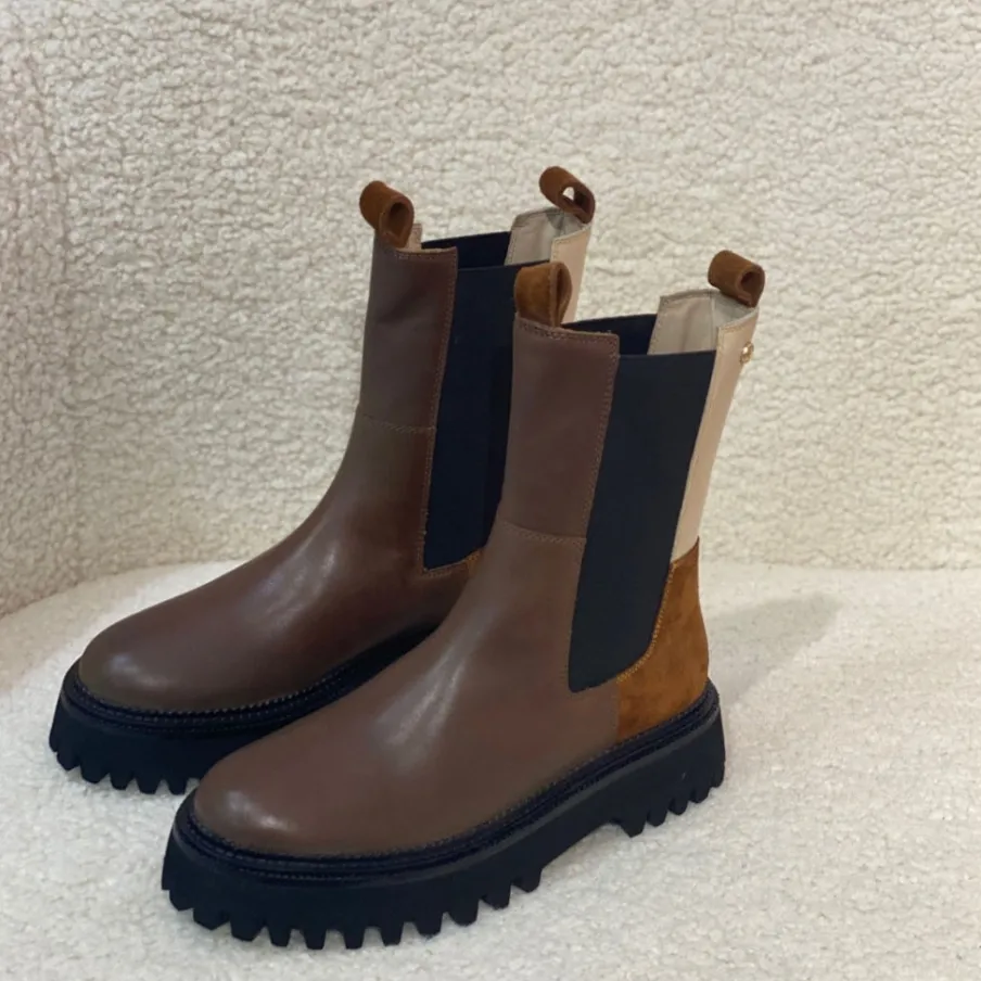 Copenhagen Shoes Chelsea Boots|Ankelstøvler^LEMON (MULTICOLOR) - BROWN MULTI Lemonmulticolor boot brown multi