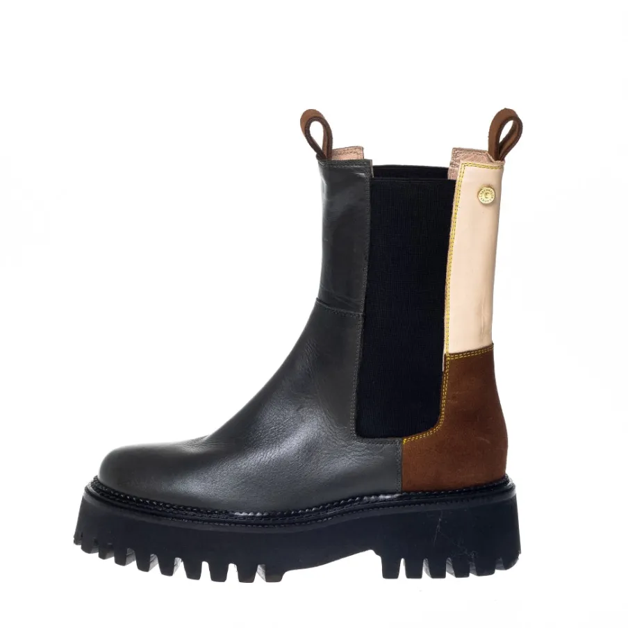 Copenhagen Shoes Chelsea Boots|Ankelstøvler^LEMON (MULTICOLOR) - MILITARY MULTI Lemonmulticolor boot military multi