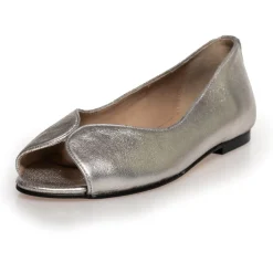 Copenhagen Shoes Ballerinasko^LIKE A MELODY - METALLIC - White gold
