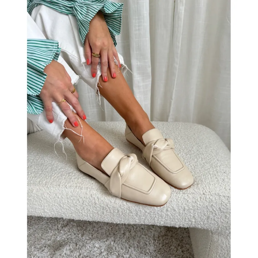 Copenhagen Shoes Loafers^LIKE FAIRY TALES - OFF WHITE (BRICH) Likefairy tales loafer off white brich