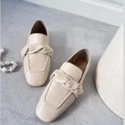 Copenhagen Shoes Loafers^LIKE FAIRY TALES - OFF WHITE (BRICH) Likefairy tales loafer off white brich