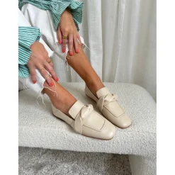 Copenhagen Shoes Loafers^LIKE FAIRY TALES - OFF WHITE (BRICH) Likefairy tales loafer off white brich