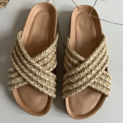 Copenhagen Shoes Flade Sandaler^LIKE MALDIVES - Beige