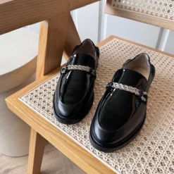 Copenhagen Shoes Loafers^LOVE AND WALK - PATENT - Black patent