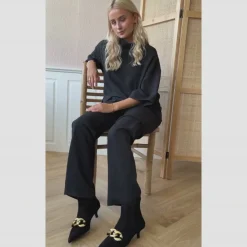Copenhagen Shoes Støvler Med Hæl|Ankelstøvler^LOVE ME SUEDE - BLACK Loveme suede boot black
