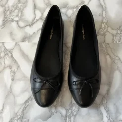 Copenhagen Shoes Ballerinasko^LOVELY - Black Plain Sblack plain