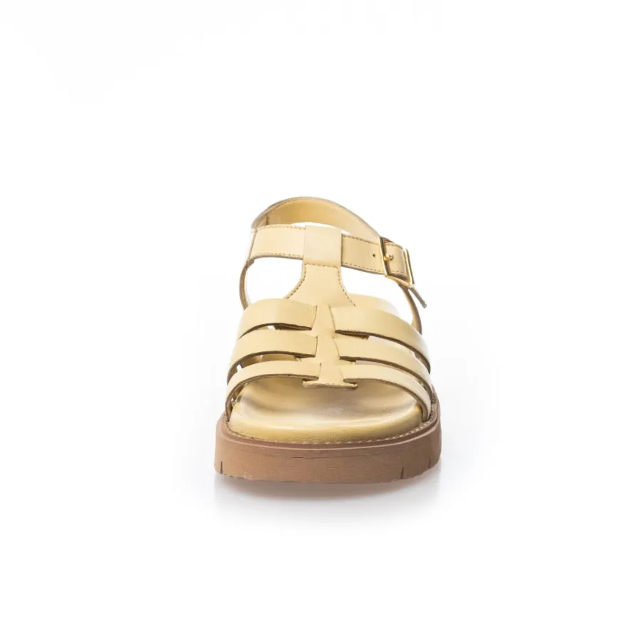 Copenhagen Shoes Flade Sandaler^MAGIC AND GIRLS - PALE BANANA Magicand girls sandal pale banana