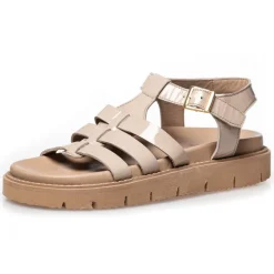 Copenhagen Shoes Flade Sandaler^MAGIC AND GIRLS PATENT - NUDE Magicand girls patent sandal nude