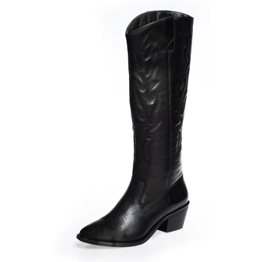 Copenhagen Shoes Støvler Med Hæl|Lange Støvler^MAKE A WISH - BLACK Makea wish boot black