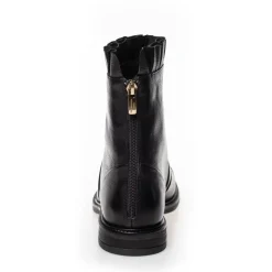 Copenhagen Shoes Ankelstøvler^MARGARET - BLACK W/PATENT TOE Margaretboot black w patent toe