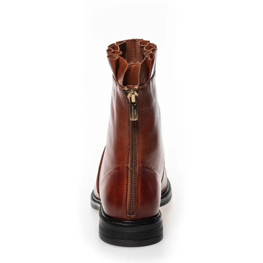 Copenhagen Shoes Ankelstøvler^MARGARET - COGNAC Margaretboot cognac