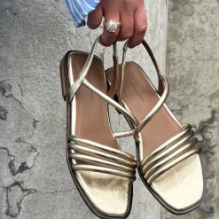 Copenhagen Shoes Flade Sandaler^ME AND YOU - GOLD - Platino