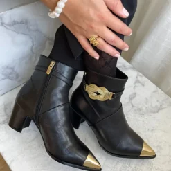 Copenhagen Shoes Støvler Med Hæl|Ankelstøvler^MELODY - BLACK Melodyboot black