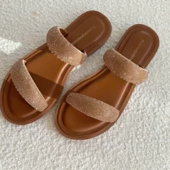 Copenhagen Shoes Flade Sandaler^MISTY - Gold