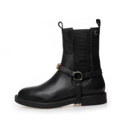 Copenhagen Shoes Chelsea Boots|Ankelstøvler^MOMENTS OF LIFE 2 (GOLD TRIM) - BLACK Momentsof life 2 gold trim stoevler black