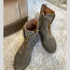 Copenhagen Shoes Ankelstøvler^MOONLIGHT SUEDE - DK TAUPE (ARMY) Moonlightsuede boot dk taupe army