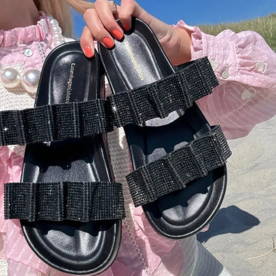 Copenhagen Shoes Flade Sandaler^MOVE WITH LOVE - Black