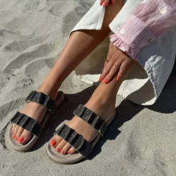 Copenhagen Shoes Flade Sandaler^MOVE WITH LOVE - Black