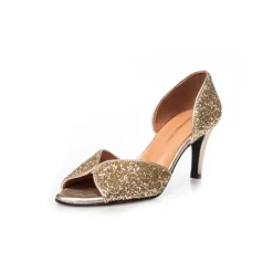 Copenhagen Shoes Sandaler Med Hæl|Stiletter^MY DIAMONDS - GOLD GLITTER Mydiamonds heels gold glitter