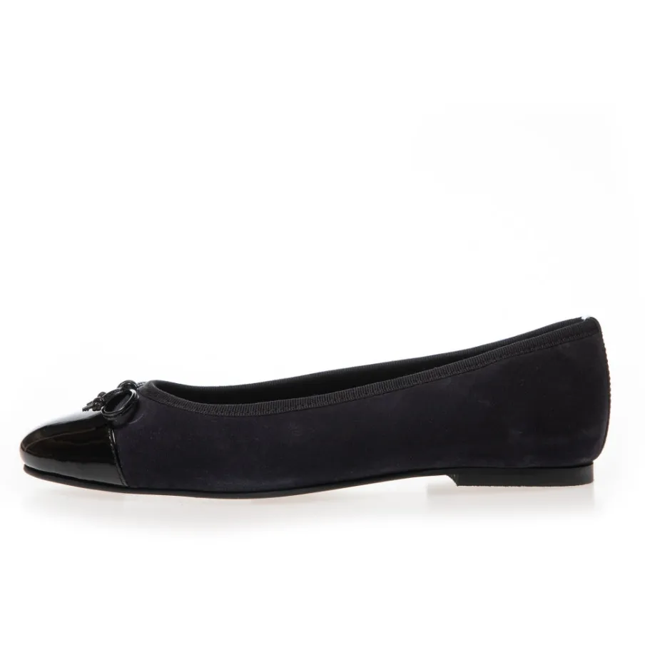 Copenhagen Shoes Ballerinasko^MY OWN BALLERINAS - NAVY/BLACK PATENT Sballet flats navy black patent