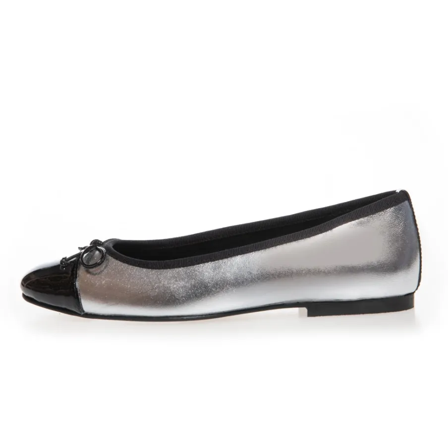 Copenhagen Shoes Ballerinasko^MY OWN BALLERINAS - SILVER / BLACK Sballet flats silver black