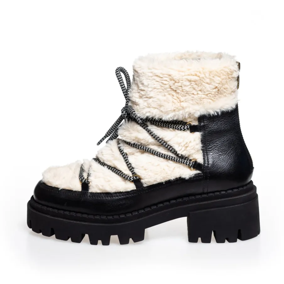 Copenhagen Shoes Ankelstøvler^MY WINTER BOOTS - BLACK/OFF WHITE Mywinter boots boot black off white