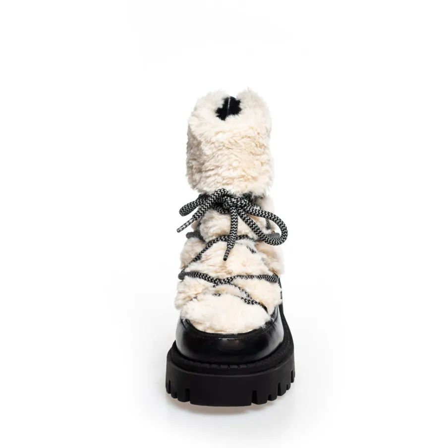Copenhagen Shoes Ankelstøvler^MY WINTER BOOTS - BLACK/OFF WHITE Mywinter boots boot black off white