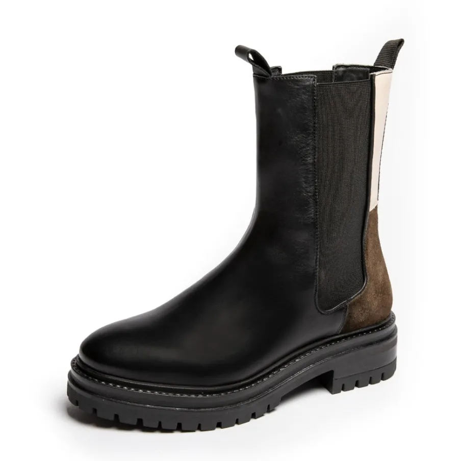Copenhagen Shoes Chelsea Boots|Ankelstøvler^NEW CHESSNY COMBI - Black Newchessny combi boot black