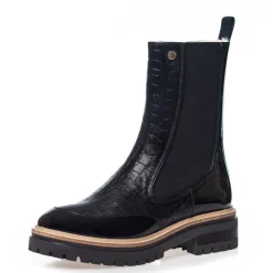 Copenhagen Shoes Ankelstøvler|Chelsea Boots^NEW FALL 23 - BLACK PATENT Newfall 23 croco boot black patent