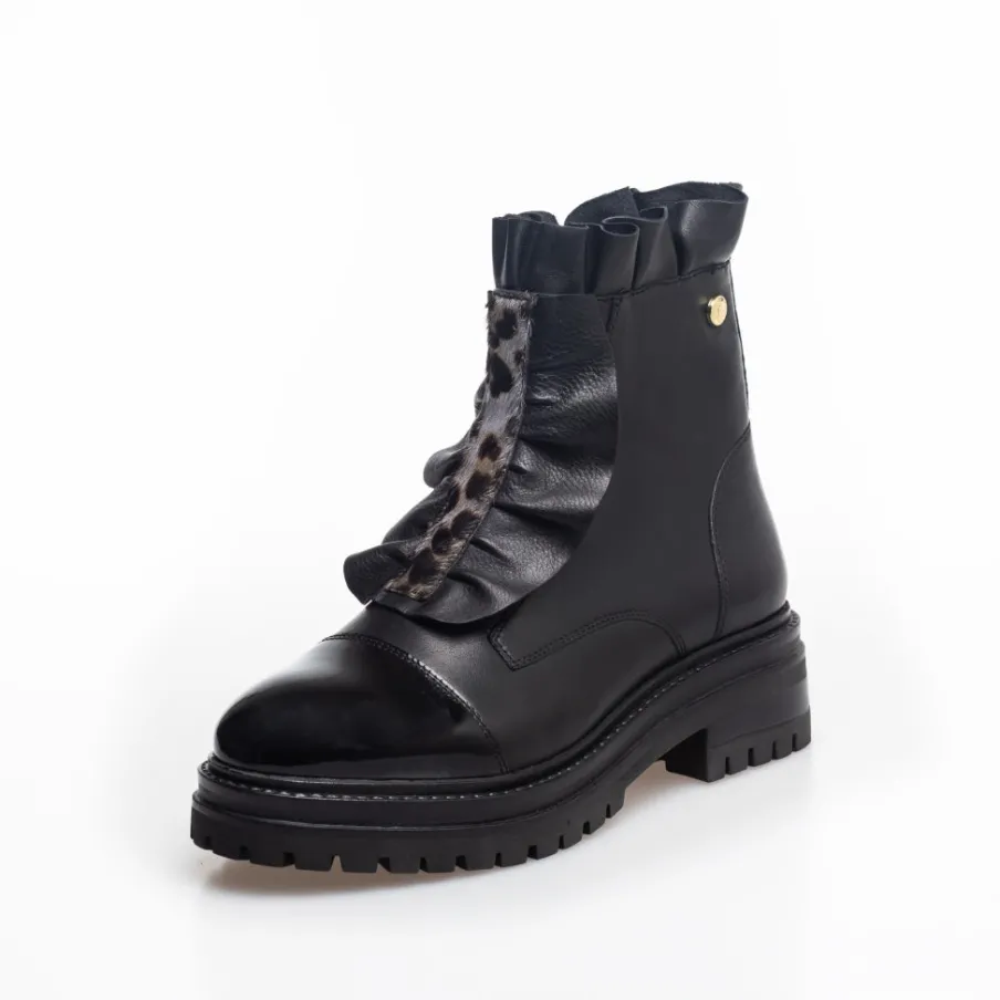 Copenhagen Shoes Ankelstøvler^NEW PRETTY 22 LEO - GREY/BLACK LEOPARD Newpretty 22 leo boot grey black leopard