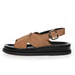 Copenhagen Shoes Flade Sandaler^NEW STRONGER 23 - SUEDE - Safari