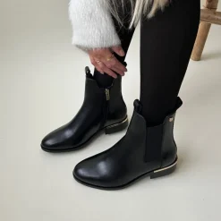 Copenhagen Shoes Ankelstøvler^OLLIE CHELSEA - Black (without Gold) Olliechelsea boot black without gold