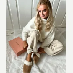 Copenhagen Shoes Hjemmesko^ON MY MIND - TAUPE (TOSTADO) Onmy mind homeslipper taupe tostado