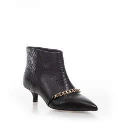 Copenhagen Shoes Støvler Med Hæl|Ankelstøvler^PARI' CHAIN - Black Croco Parichain boot black croco