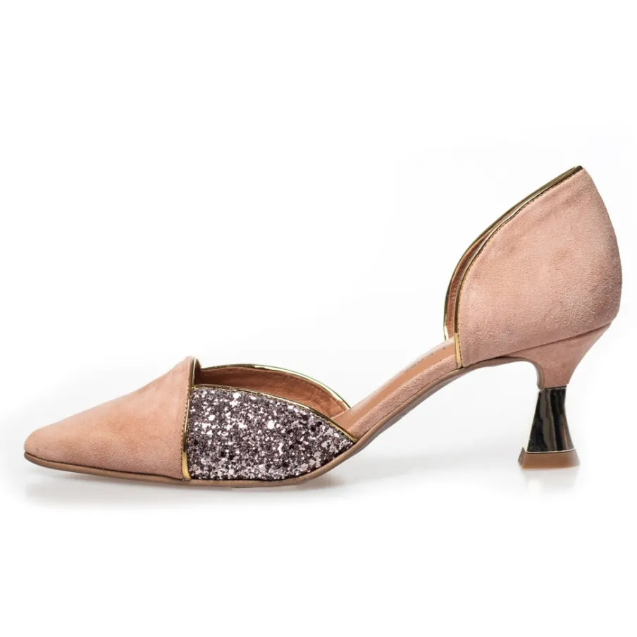 Copenhagen Shoes Stiletter^PARIS - GLITTER - Nude Multi Parisglitter heels nude multi