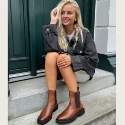 Copenhagen Shoes Chelsea Boots|Ankelstøvler^PASSION OF LOVE - COGNAC Passionof love stoevler cognac