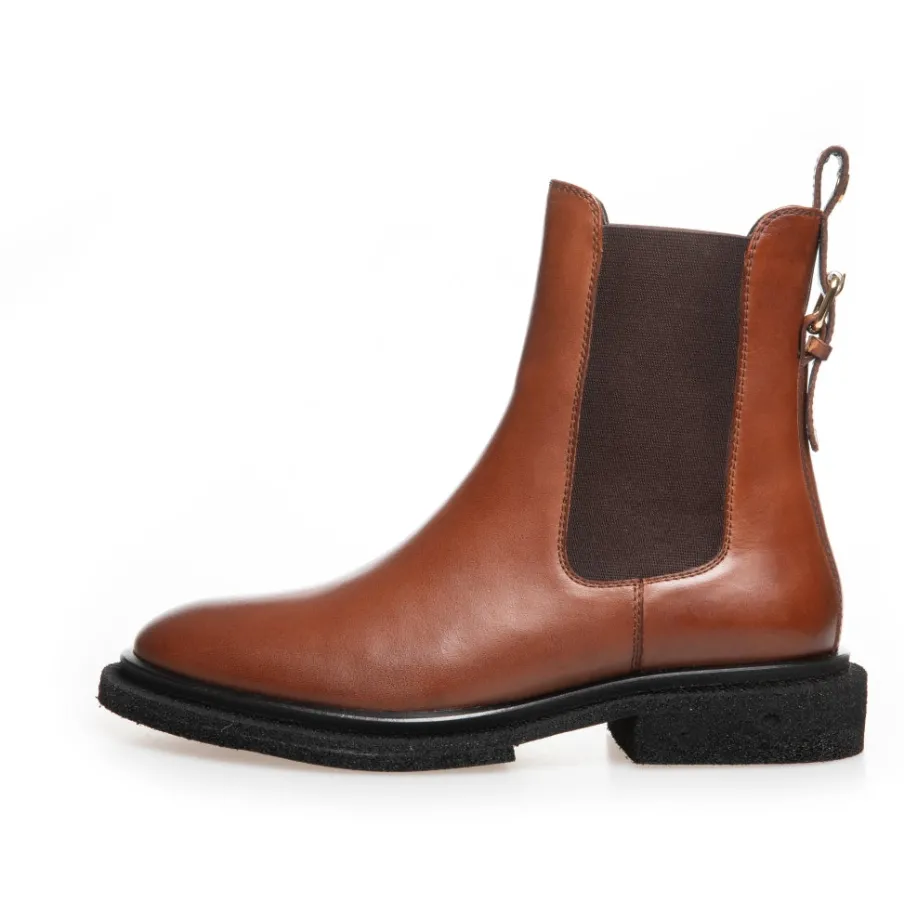 Copenhagen Shoes Chelsea Boots|Ankelstøvler^PASSION OF LOVE - COGNAC Passionof love stoevler cognac