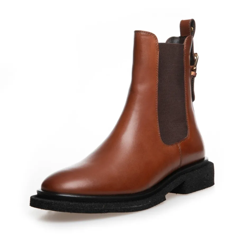 Copenhagen Shoes Chelsea Boots|Ankelstøvler^PASSION OF LOVE - COGNAC Passionof love stoevler cognac
