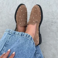 Copenhagen Shoes Loafers^PEARL LOVERS SUEDE - Cappuccino