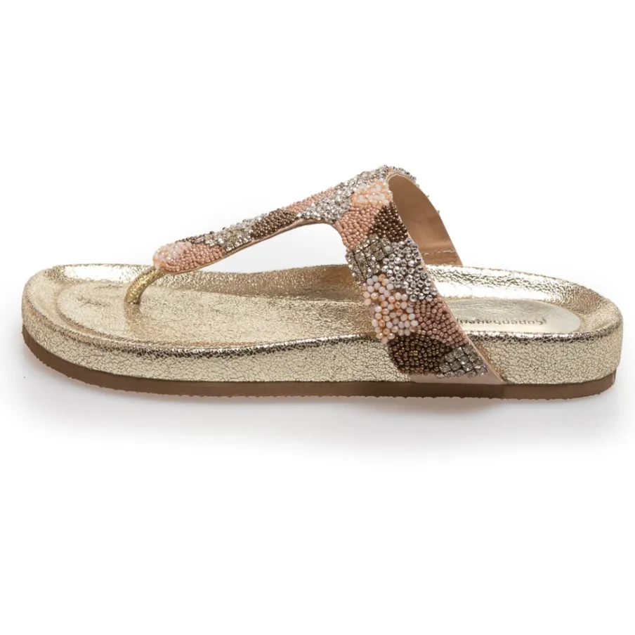 Copenhagen Shoes Flade Sandaler^PEARLS AND - Gold
