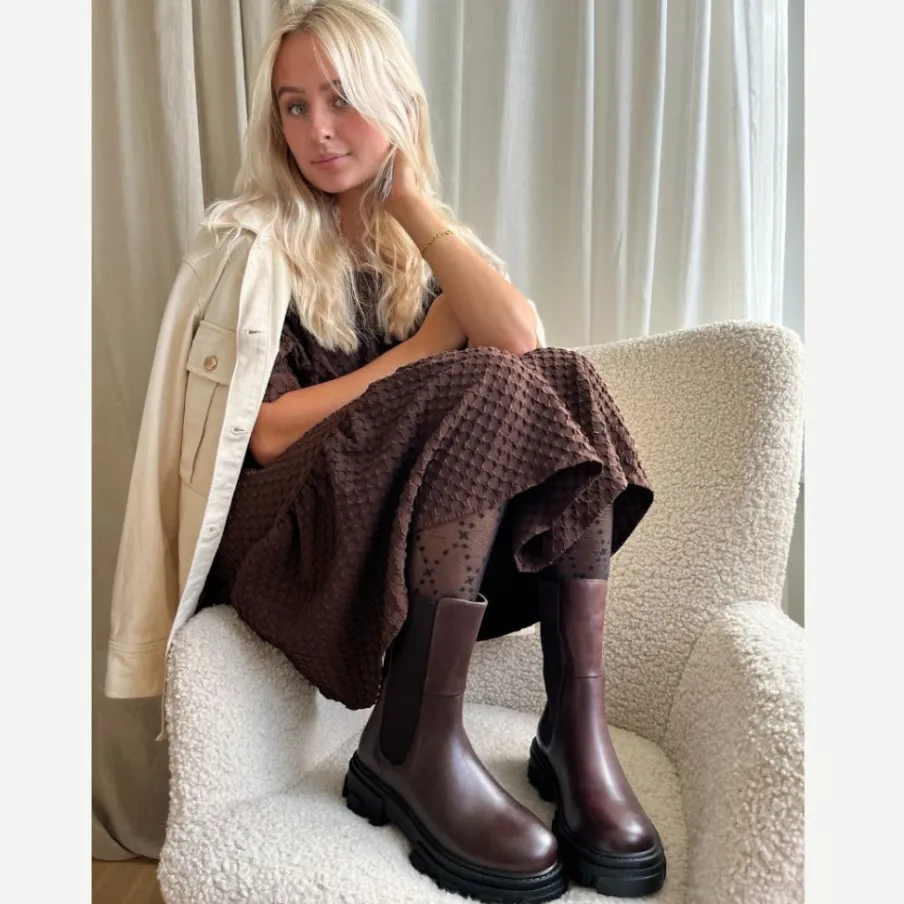 Copenhagen Shoes Chelsea Boots|Ankelstøvler^PENNY GIRL - Dark Brown (black Outsole) Pennygirl boot dark brown black outsole