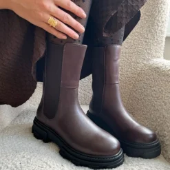 Copenhagen Shoes Chelsea Boots|Ankelstøvler^PENNY GIRL - Dark Brown (black Outsole) Pennygirl boot dark brown black outsole